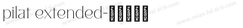 pilat extended字体转换
